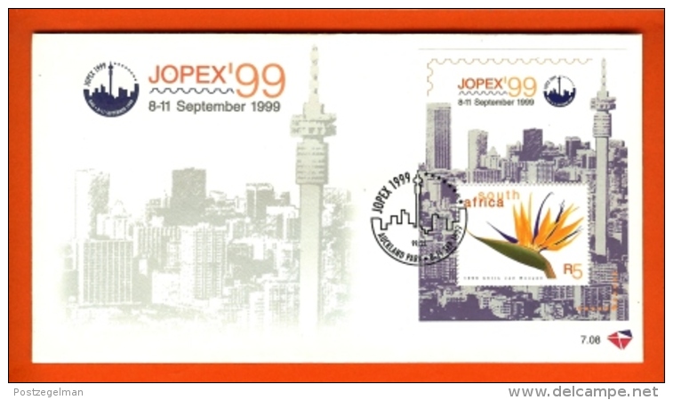 RSA, 1999, Mint F.D.C., MI 7-08, Block Jopex 99 - Brieven En Documenten