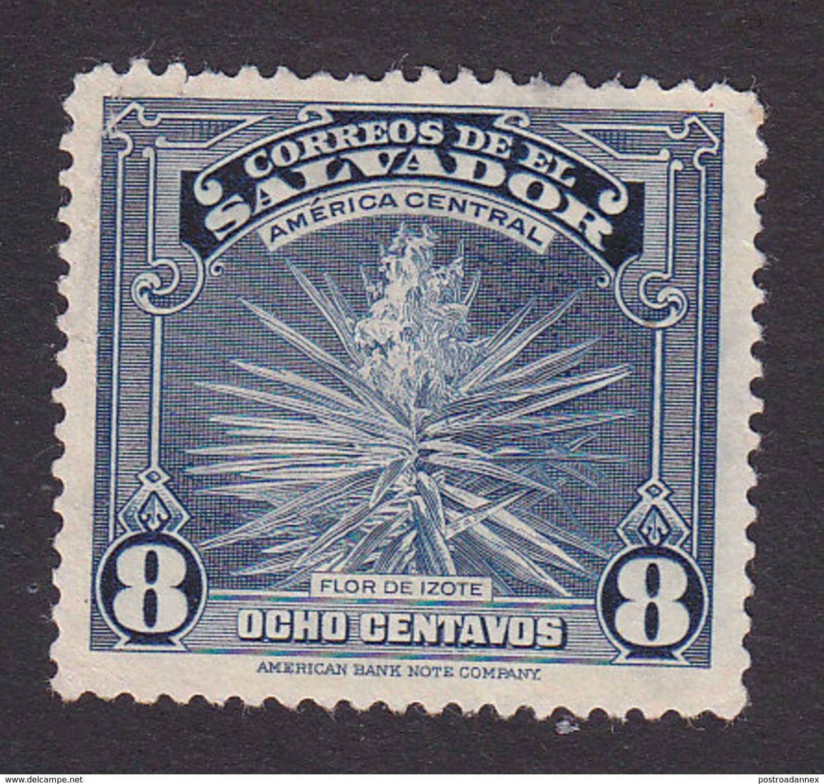 El Salvador, Scott #578, Mint No Gum, Izote Flower, Issued 1938 - El Salvador