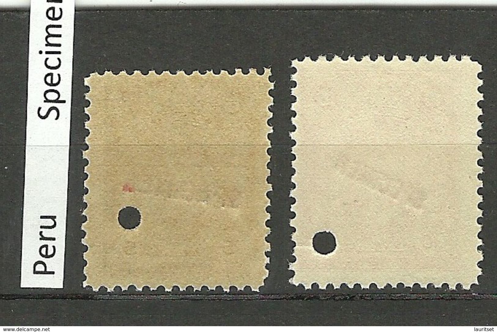 PERU SPECIMEN 2 Stamps MNH - Peru