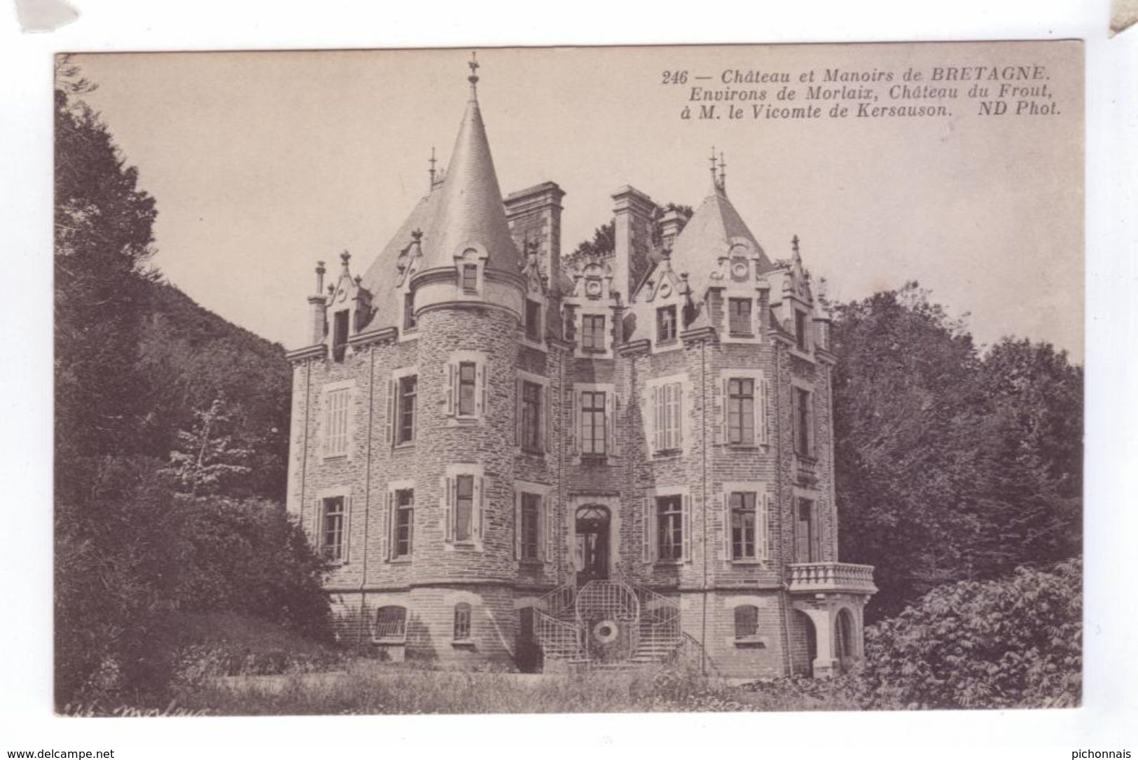 29 Chateau Du FROUT Manoirs De Bretagne Vicomte De Kersauson - Autres & Non Classés