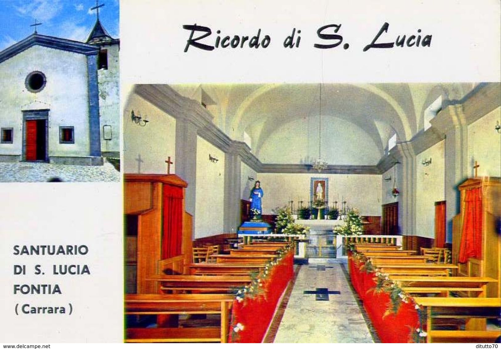 Carrara - Santuario Di S.lucia Fontia - 2 - Formato Grande Non Viaggiata &ndash; Ar - Carrara