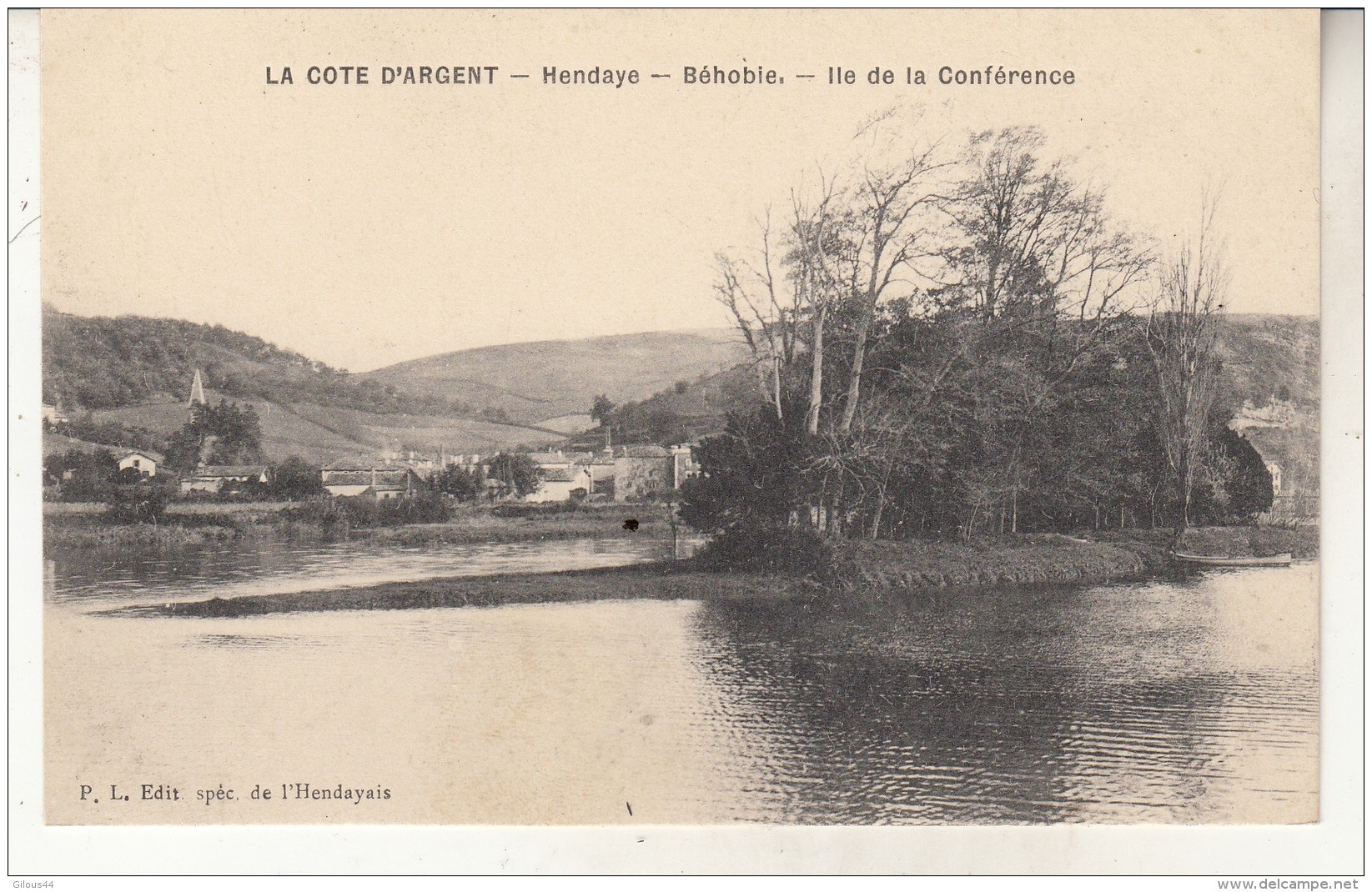 Hendaye  Behobie  Ile De La Conférence - Béhobie