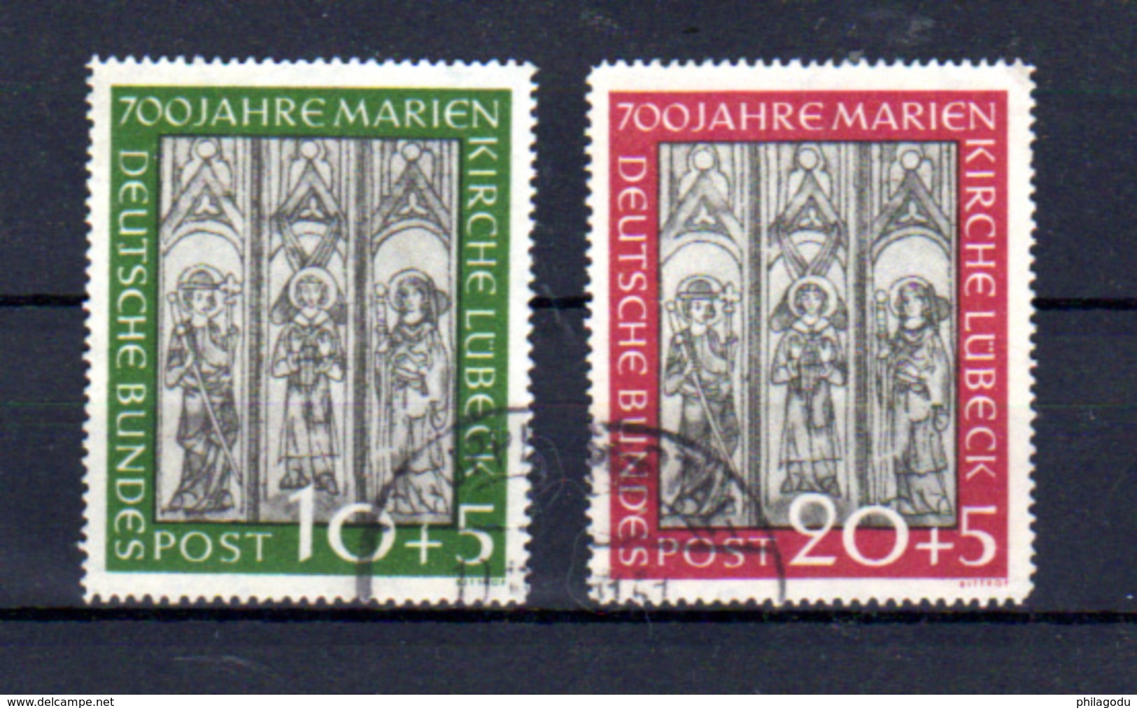 1951  700 Ans Cathédrale De Lubeck, Yv. 25 / 26 Ø, Cote 190 &euro;, - Used Stamps