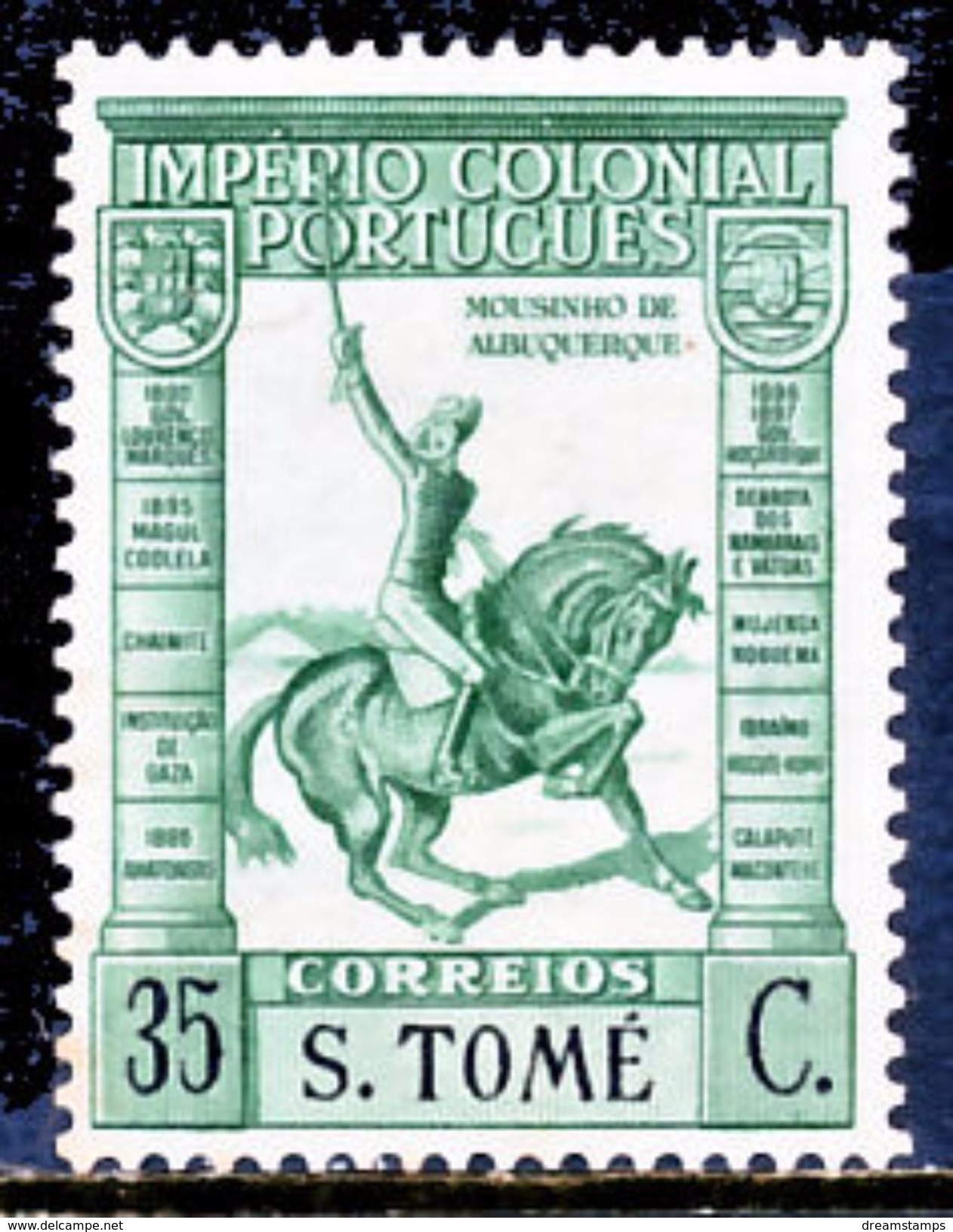 !										■■■■■ds■■ St.Thomas 1938 AF#304** Empire Short Inscription 35 Cent (x11614) - St. Thomas & Prince
