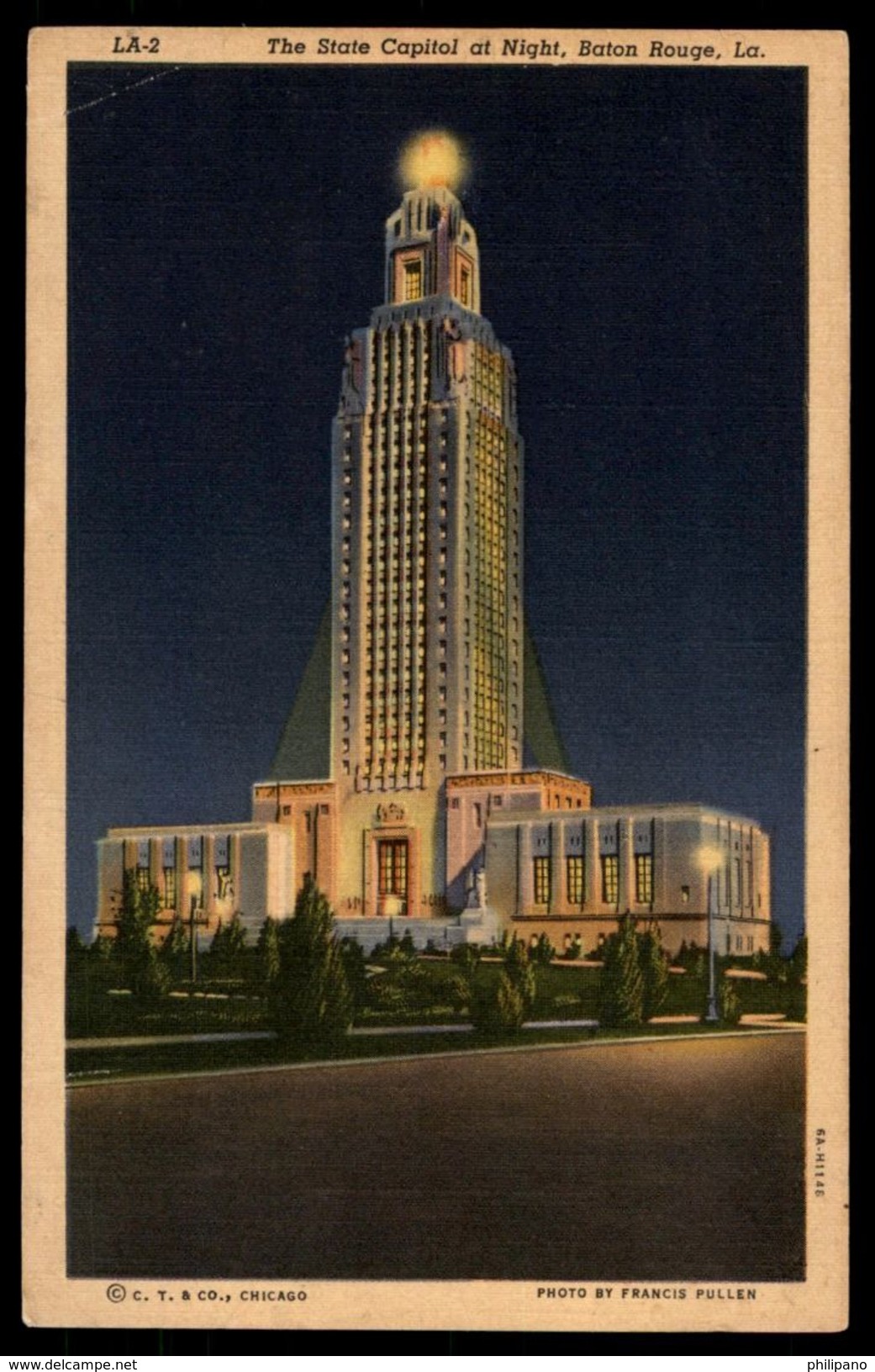 Night View  State Capitol Louisiana > Baton Rouge --ref 2678 - Baton Rouge