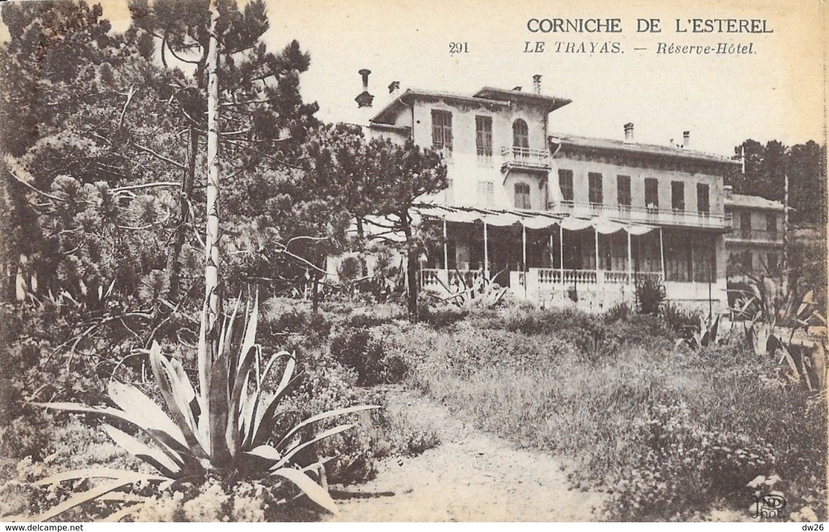 Corniche De L'Esterel (Var) -Le Trayas - Réserve-Hôtel - Carte ND Phot. N° 291 Non Circulée - Alberghi & Ristoranti