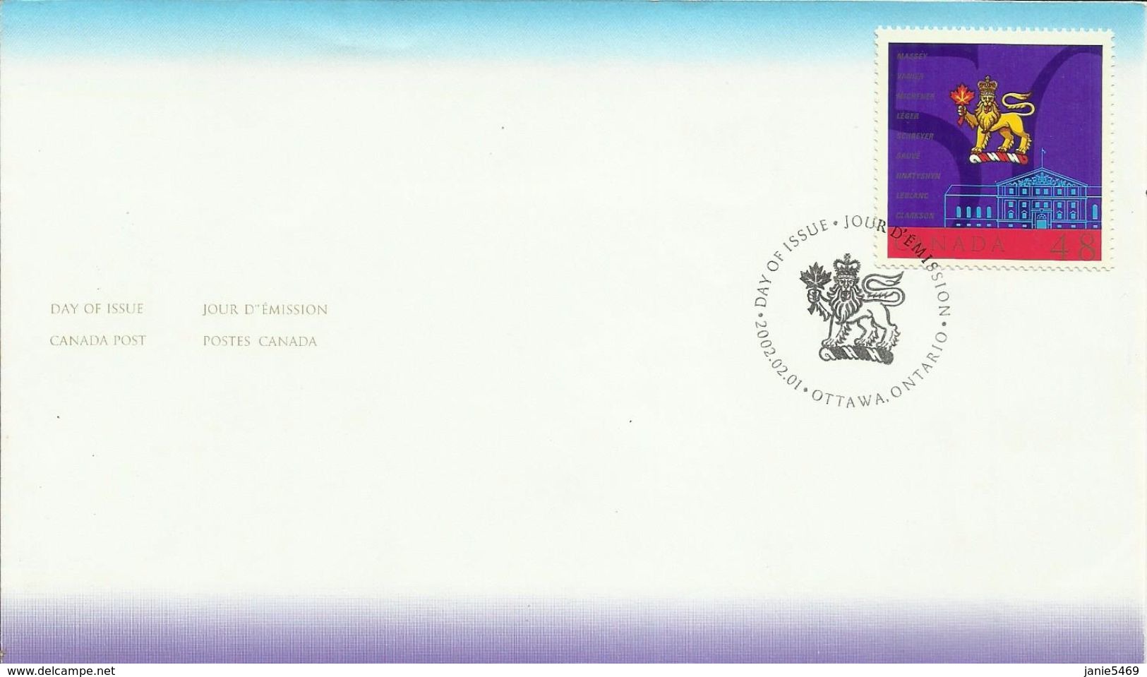 Canada 2002  FDC - 2001-2010