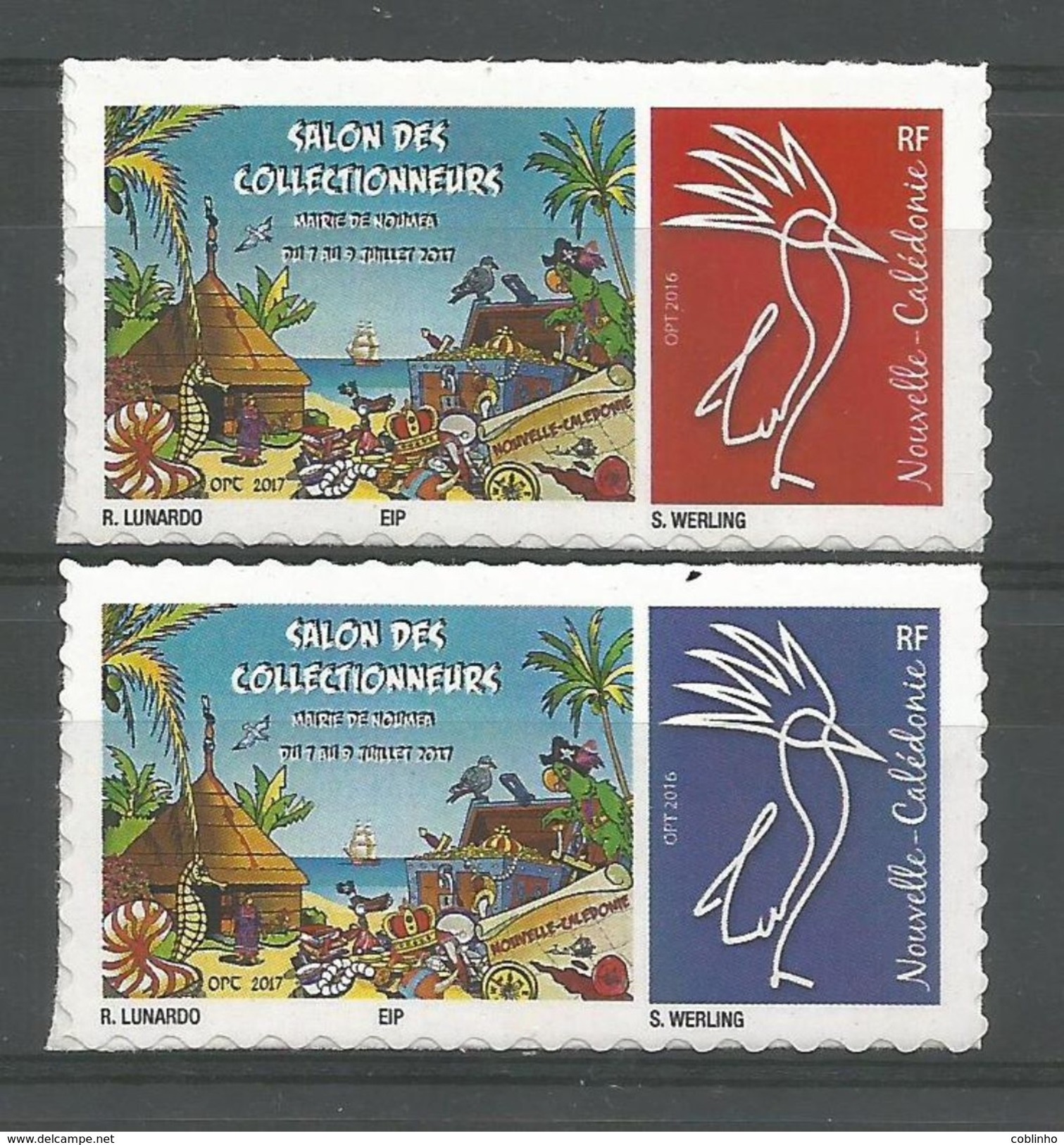 NOUVELLE CALEDONIE (New Caledonia)- Timbre Personnalisé - OPT - 2017 - Salon Collectionneurs Nouméa - Nuevos