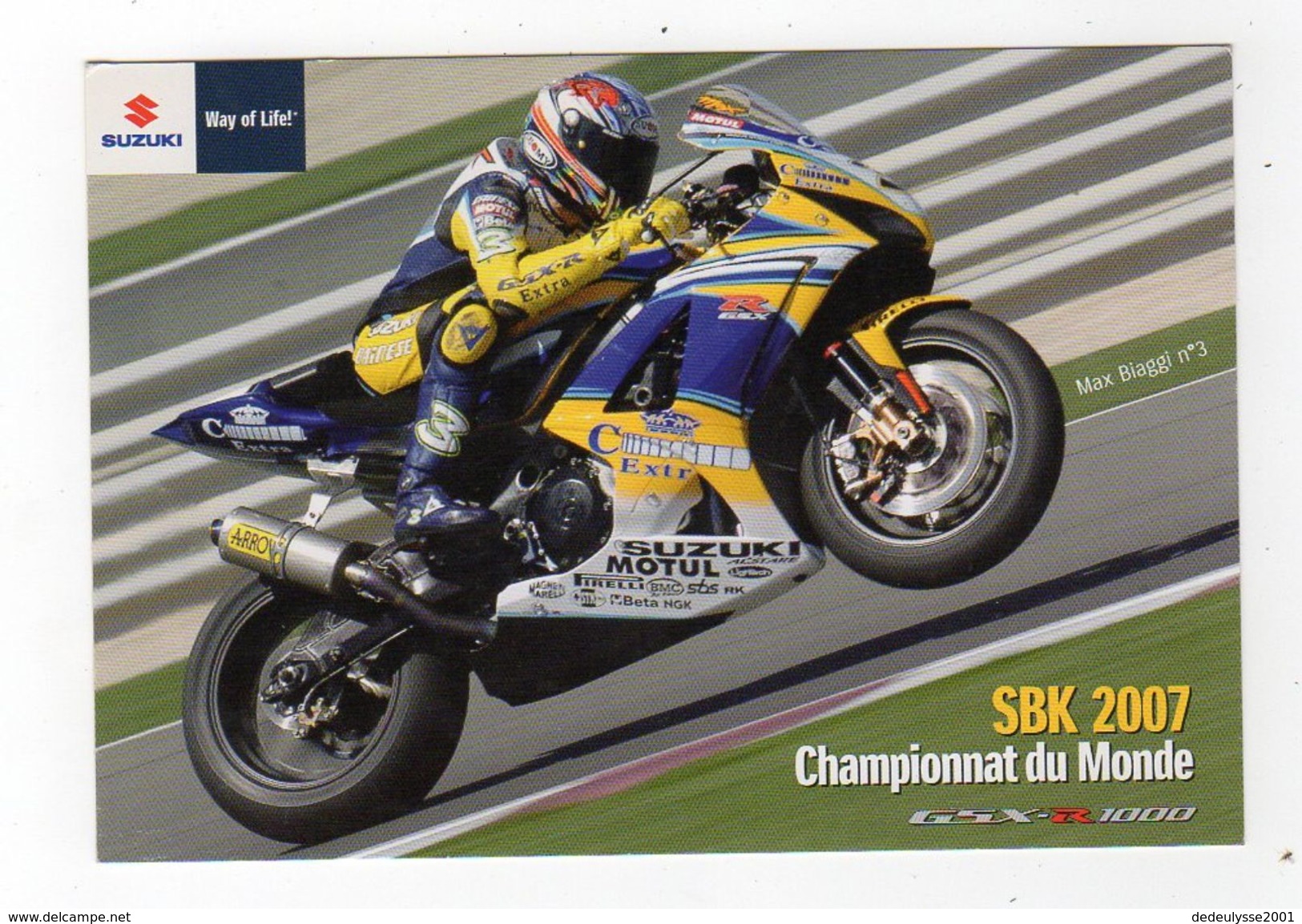 Aot17  79016  Championnat Du Monde SBK 2007  Max Biaggi - Sport Moto