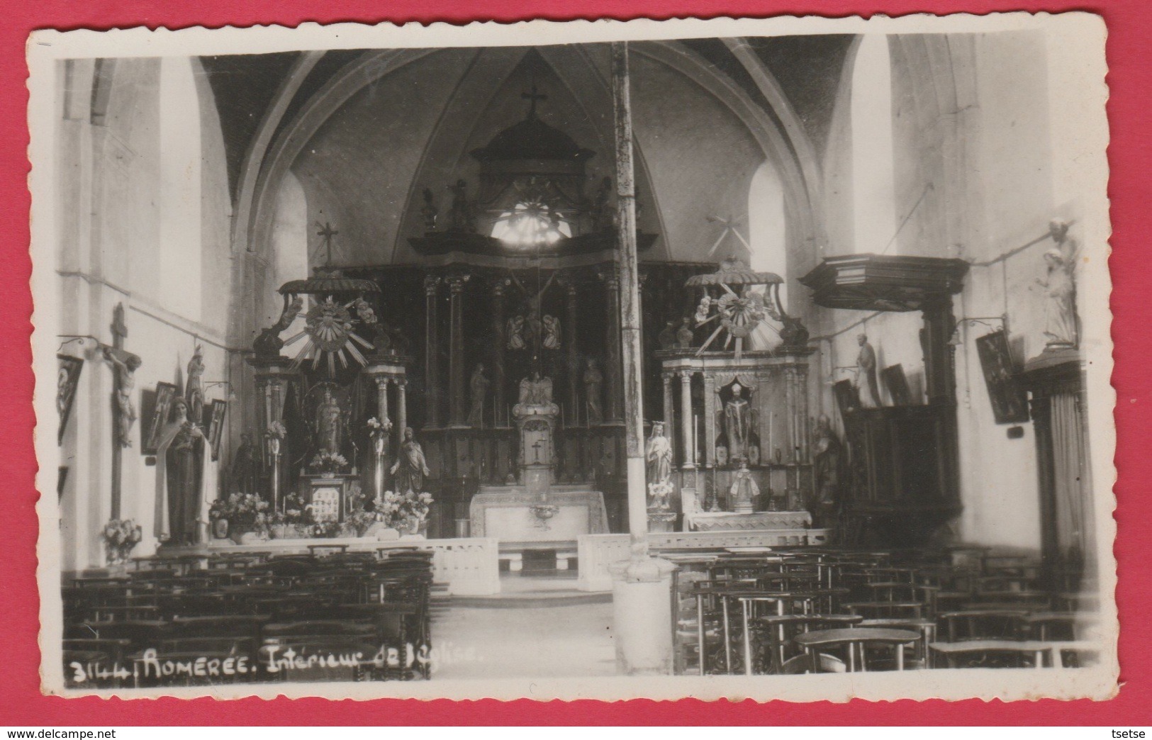 Romerée - Intérieur De L'Eglise ( Voir Verso ) - Doische