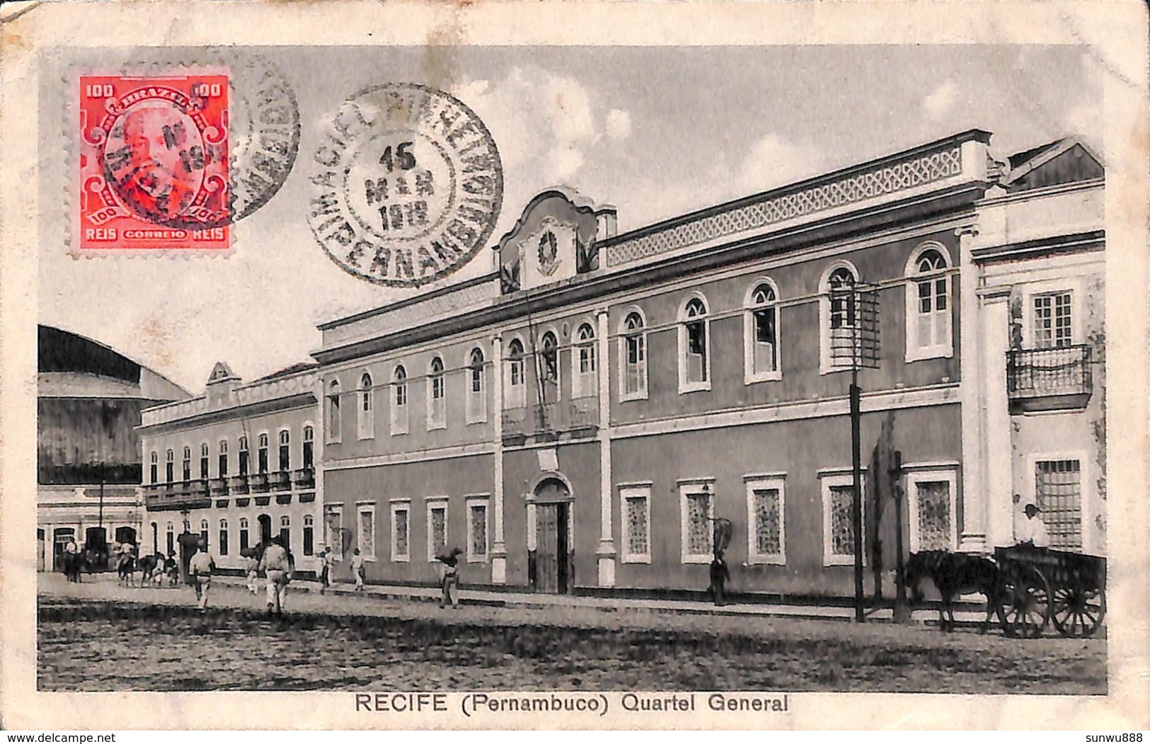 Brazil - Recife (Pernambuco) Quartel General (animation, 1912) - Recife