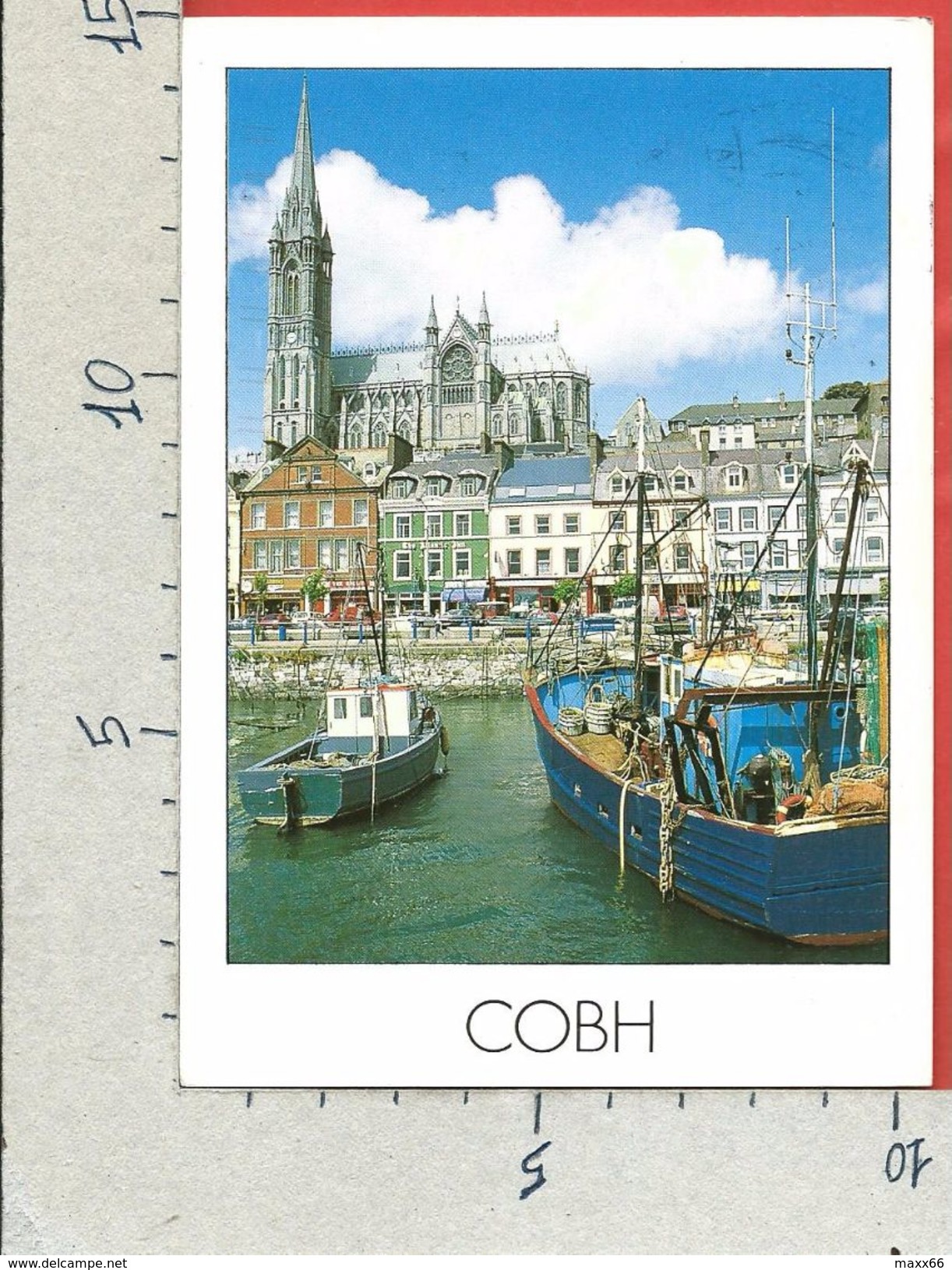 CARTOLINA VG IRLANDA - COBH - Porto E Cattedrale - 10 X 15 - ANN. 2004 - Cork