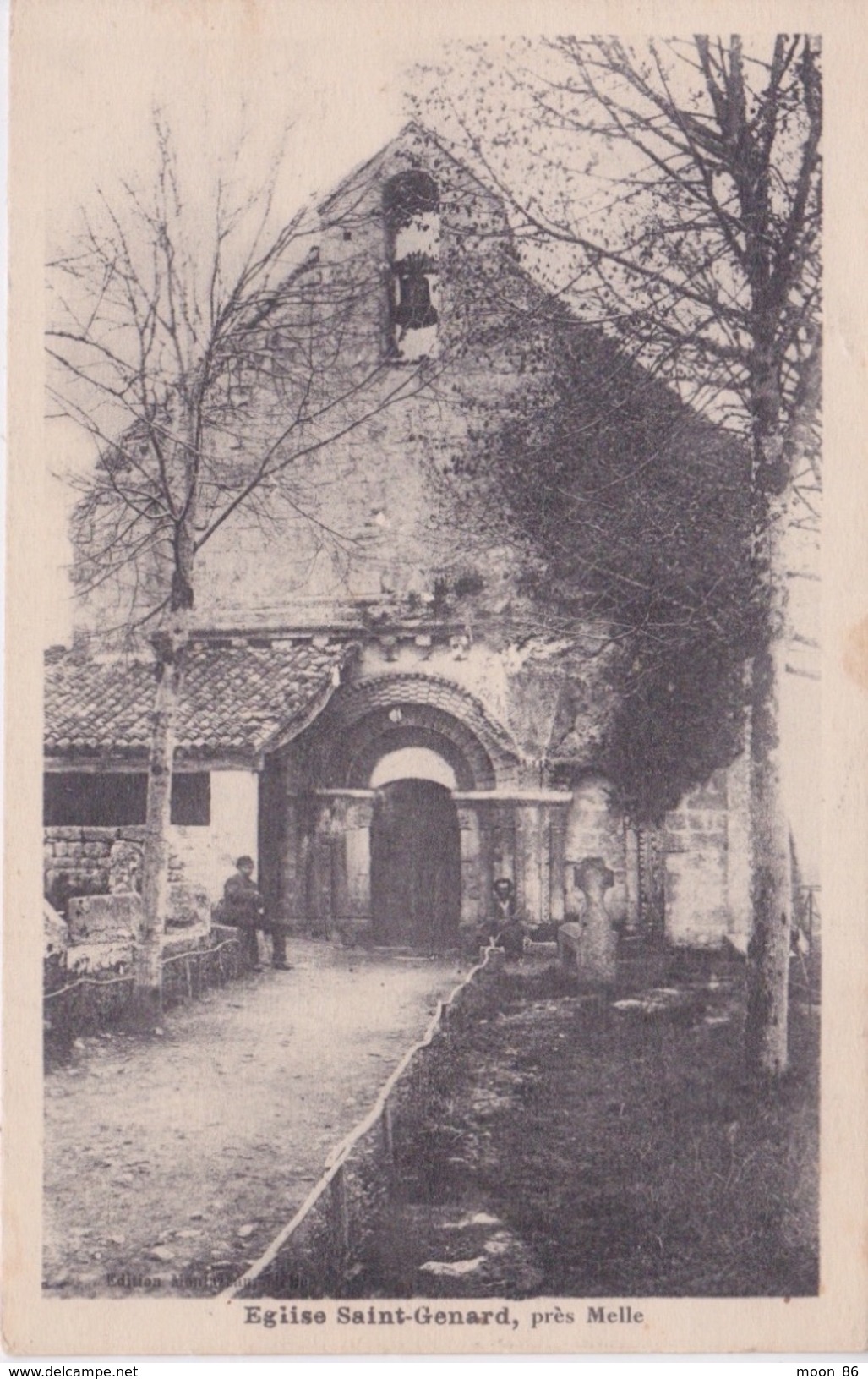 79 -  PRES DE MELLE -  L'ÉGLISE  SAINT GENARD - Melle