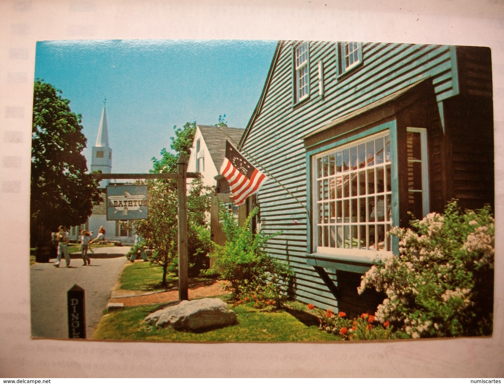 Carte Postale Etats Unis The Bathtub - Olde Mistick Village - Mystic,Conn.  (Petit Format Couleur Circulée  ) - Autres & Non Classés