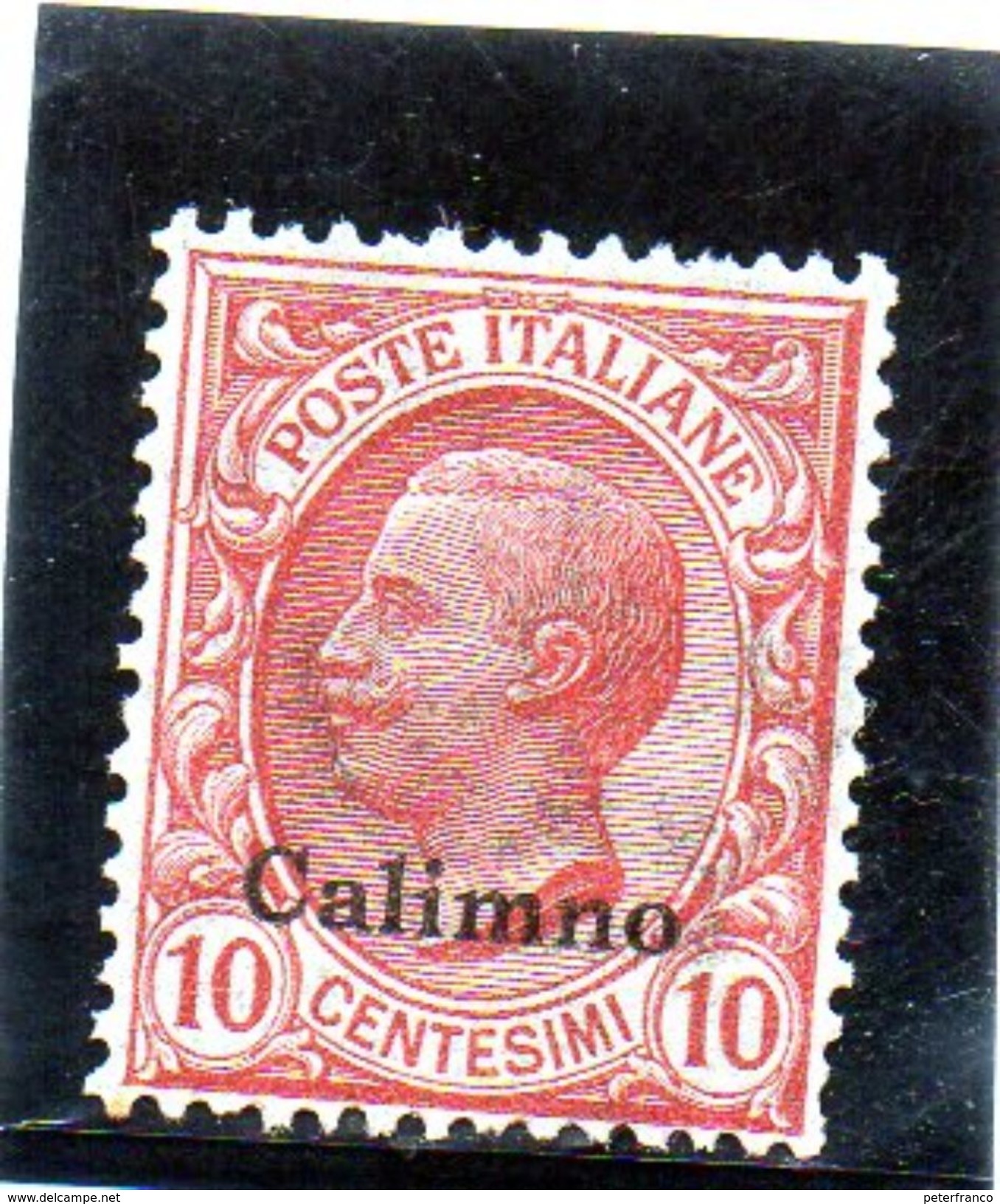 P - 1912 Italia - Calimno - Francobollo D'Italia Del 1901/11 Soprastampato (linguellato) - Egée (Calino)
