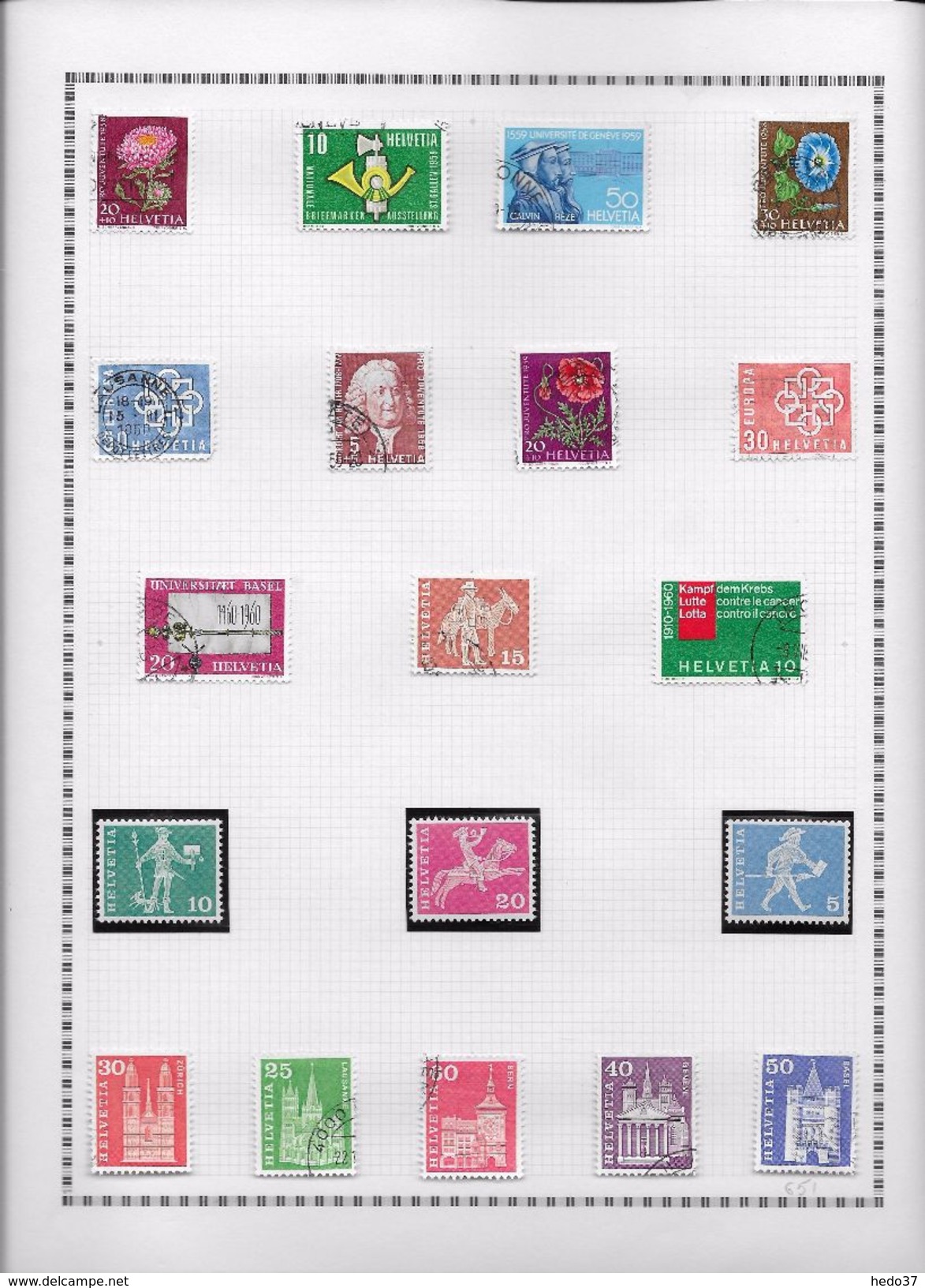 Suisse - Collection Vendue Page Par Page - Timbres Neufs Oblitérés - Neufs **/* - TB - Collections