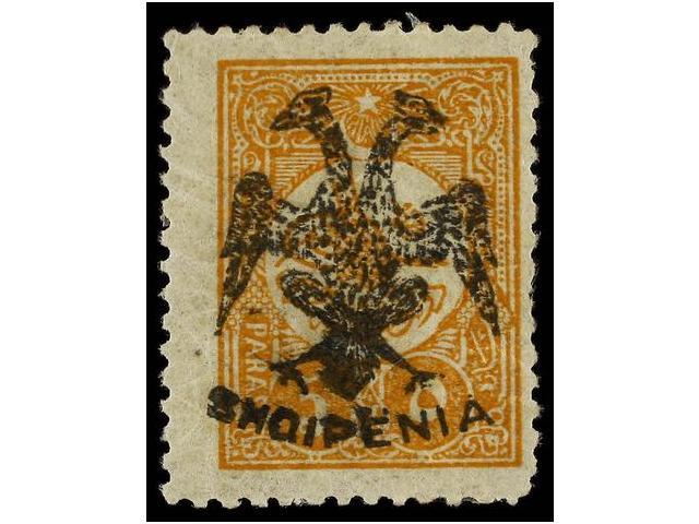 * ALBANIA. Yv.2. 1913. 5 Pa. Bistre. Original Gum. Yvert.480&euro;. - Other & Unclassified