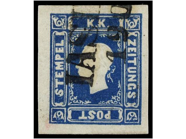 ° AUSTRIA. Mi.16. 1858. 1,05 Kr. Blue, Large Margins. VERY FINE. Michel.700&euro;. - Otros & Sin Clasificación