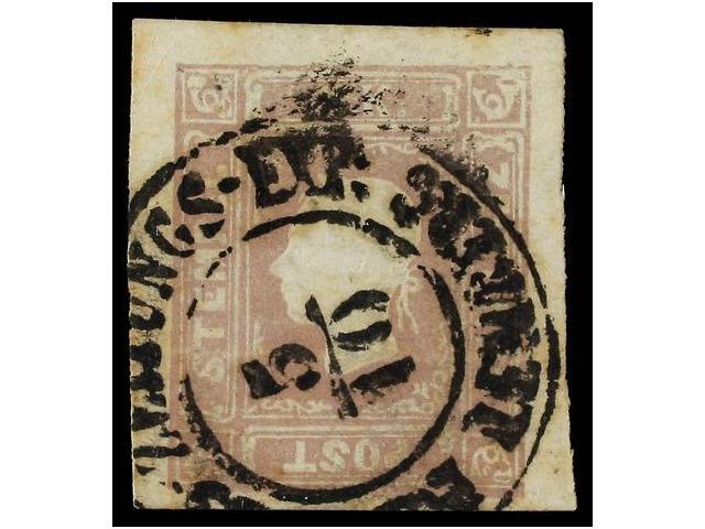 ° AUSTRIA. Mi.17. 1858. 1,05 Kr. Lilac. LEMBERG Cancel. Cert. F. PUSCHMANN. Michel.400&euro;. - Other & Unclassified