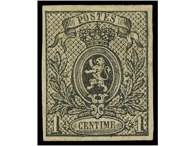 * BELGICA. Yv.22. 1866-67. 1 Cto. Grey Imperforate, Original Gum. Very Fine. Yvert.300&euro;. - Autres & Non Classés