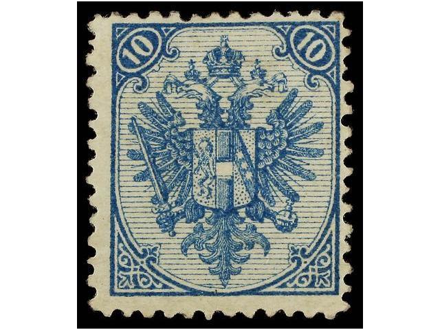 * BOSNIA-HERZEGOVINA. Fe.6Ib. 1879. 10 Kr. Mild Blue, Perf. 12. Fresh. Cat. 320&euro;. - Autres & Non Classés