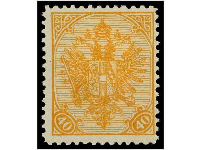 * BOSNIA-HERZEGOVINA. Fe.19. 1900-01. 40 Heller Yellow. Fresh And Fine. Cat. 230&euro;. - Autres & Non Classés