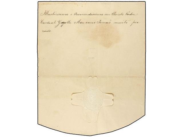 BRASIL. 1845 (June 23). Entire Letter Written And Signed By Empress Thereza Christina Maria (wife Of The Emperor Dom Ped - Autres & Non Classés