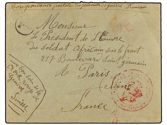 BULGARIA. (1917 Ca.). Envelope From A French Prisoner Of War In SOFIA To The Section Dealing With African Private Soldie - Autres & Non Classés