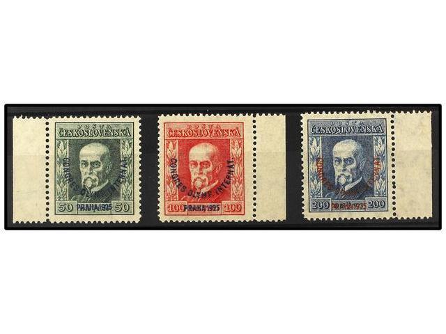 ** CHECOSLOVAQUIA. Mi.209/11. 1925. Complete Set, Never Hinged. Michel.296&euro;. - Autres & Non Classés