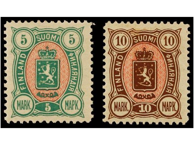 * FINLANDIA. Mi.33/34. 1889-1930. 5 Mk. And 10 Mk.  Michel.80&euro;. - Autres & Non Classés