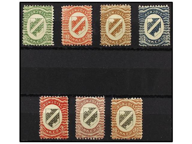 * FINLANDIA. Mi.1/7. 1920. INGRIA. Complete Set, Hinged. Michel.550&euro;. - Autres & Non Classés