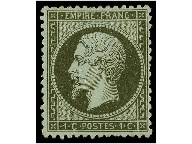 * FRANCIA. Yv.19. 1862. 1 Cto. Oliva. Muy Bonito Ejemplar. Yvert.220&euro;. - Autres & Non Classés