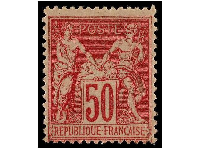 * FRANCIA. Yv.104. 1898-00. 50 Cts. Rose, Fresh Colour. Yvert.325&euro;. - Autres & Non Classés