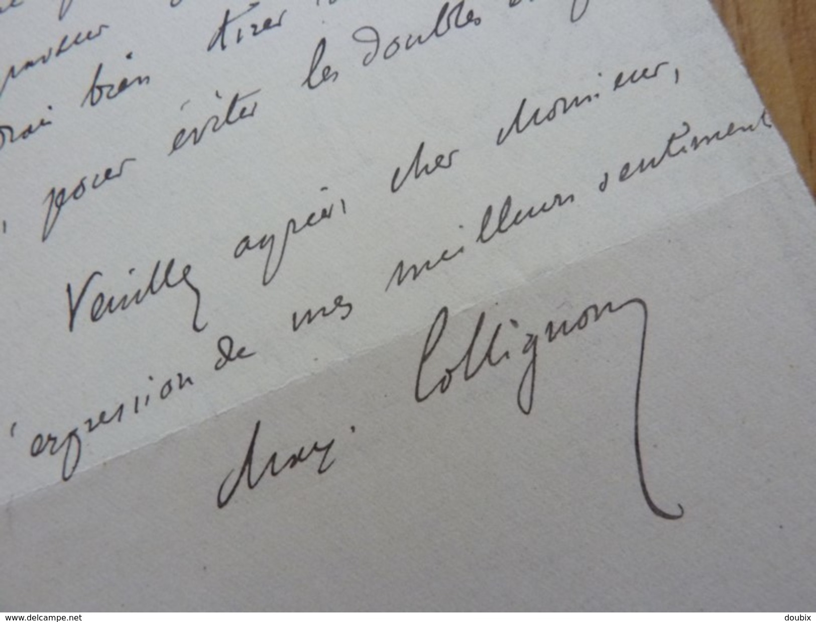 Maxime COLLIGNON (1849-1917) ARCHEOLOGUE. Grèce. Membre INSTITUT. Académie INSCRIPTIONS & Belles Lettres. AUTOGRAPHE - Other & Unclassified