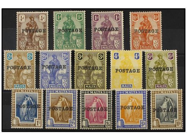 * MALTA. Sg.143/56. 1926. Complete Set, Light Hinged. Stanley Gibbons.110£. - Autres & Non Classés