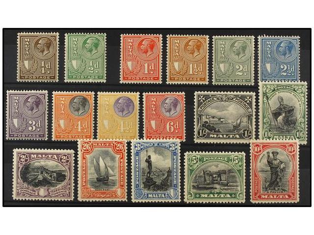 **/* MALTA. Sg.157/72. 1926. Complete Set, Light Hinged. Stanley Gibbons.160£. - Autres & Non Classés