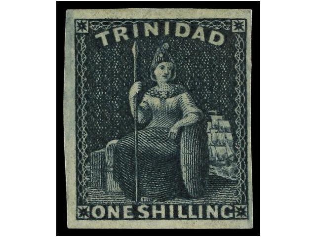 * TRINIDAD. Sg.29. 1852-60. 1 Sh. Grey. Very Fine. - Autres & Non Classés