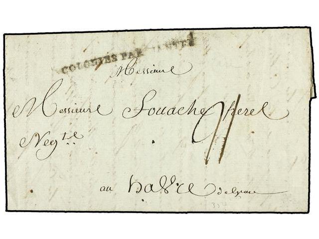 HAITI. 1786 (Sept 14). Entire Letter From CAYES To LE HAVRE (France) Struck On Entry With Straight Line COLONIES PAR NAN - Autres & Non Classés