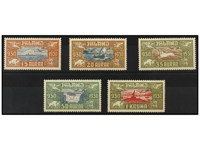 * IRLANDA. Yv.A-4/8. 1930. Complete Set. Light Hinged. Yvert.235&euro;. - Autres & Non Classés