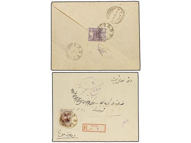 IRAN. 1905-1919. 2 Covers, One Registered With Seal Struck Of ORDOU. FINE. - Autres & Non Classés