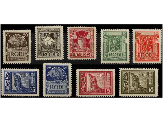 * ITALIA: EGEO (Colonia Italiana). Sa.3/11. 1929. SERIE Completa. Sassone.540&euro;. - Autres & Non Classés