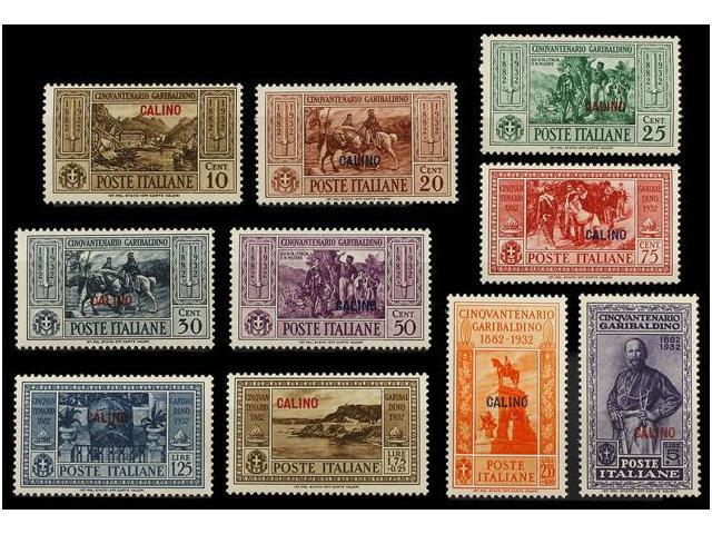 ** ITALIA: EGEO (Colonia Italiana). Sa.17/26. 1932. CALINO. Complete Set, Never Hinged. Sassone.550&euro;. - Autres & Non Classés