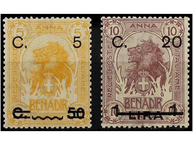 ** SOMALIA. Sa.17/18. 1916. Complete Set, Never Hinged. Sassone.175&euro;. - Autres & Non Classés