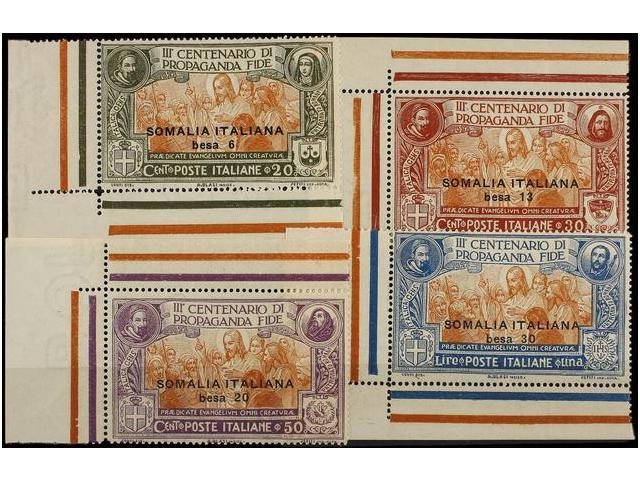 ** SOMALIA. Sa.45/48. 1923. Complete Set, Never Hinged. Sassone.120&euro;. - Autres & Non Classés