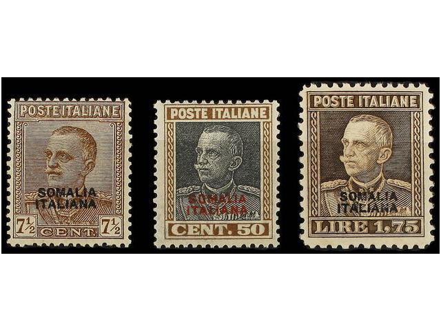 ** SOMALIA. Sa.116/18. 1928. Complete Set, Well And Very Well Centered. Sassone.550&euro;. - Autres & Non Classés