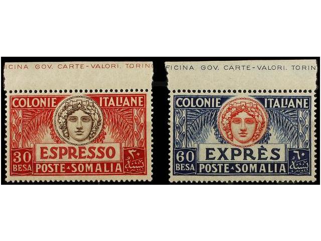 ** SOMALIA. Sa.E3/4. 1926. EXPRES. Complete Set, Very Well Centered. Sassone.200&euro;. - Autres & Non Classés