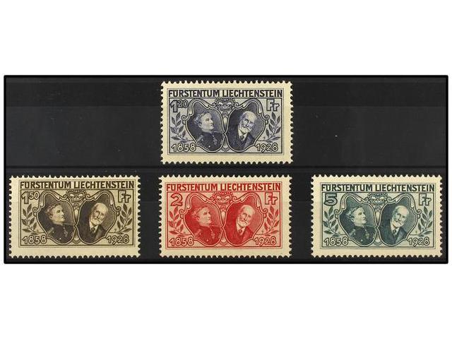 * LIECHTENSTEIN. Mi.86/89. 1928. Final Four Valures, Light Hinged. Michel.340&euro;. - Autres & Non Classés