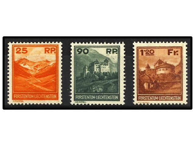 * LIECHTENSTEIN. Mi.119/21. 1933. Complete Set, Hinged. Michel.390&euro;. - Autres & Non Classés