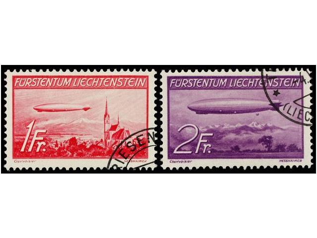 ° LIECHTENSTEIN. Mi.149/50. 1936. Complete Set, Fine In Used. Michel.150&euro;. - Autres & Non Classés