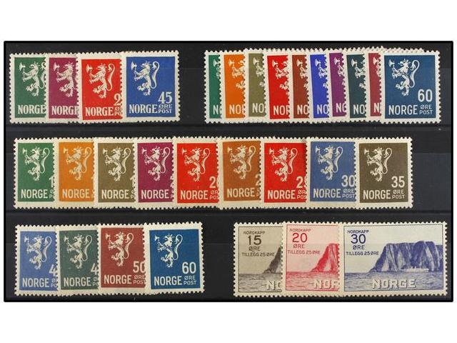 * NORUEGA. Yv.97/100, 112/23, 151/53, 173/82. 1921-31. Complete Sets, Hinged. Yvert.400&euro;. - Autres & Non Classés